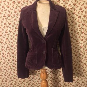 H&M Velour button up blazer